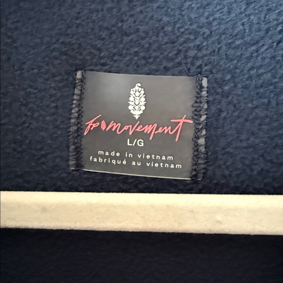 FP Movement by Free People Hit The Slopes Colorblock Fleece Pullover Midnight L - Picture 8 of 13